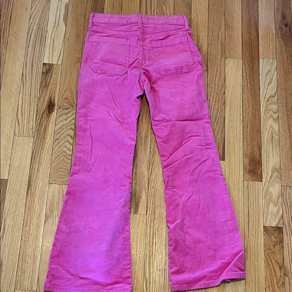 Vibrant Pink Flare corduroy Pants - Picture 3 of 3